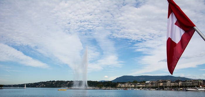 Suisse Genève jet d'eau